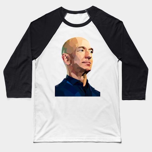 Jeff Bezos Baseball T-Shirt by Worldengine